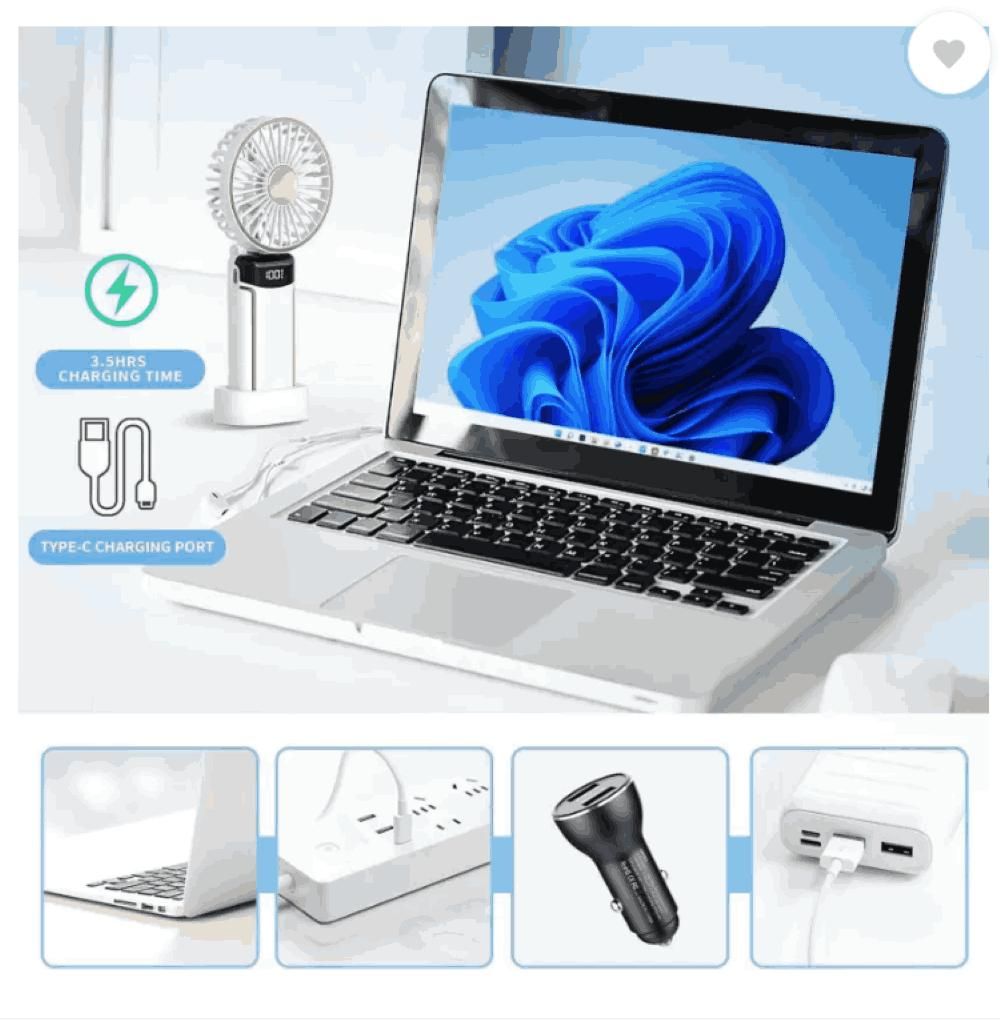 Handheld & Multipurpose Fan(UPDATED 2025) Premium+